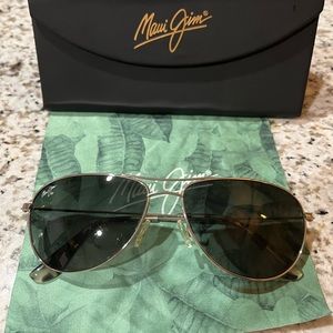 Maui Jim silver frames perfect condition sunglasses.